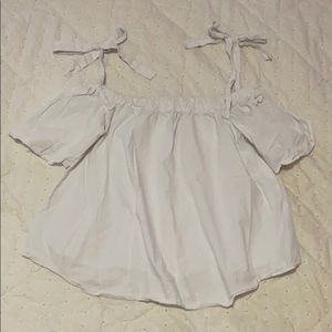 white off the shoulder top